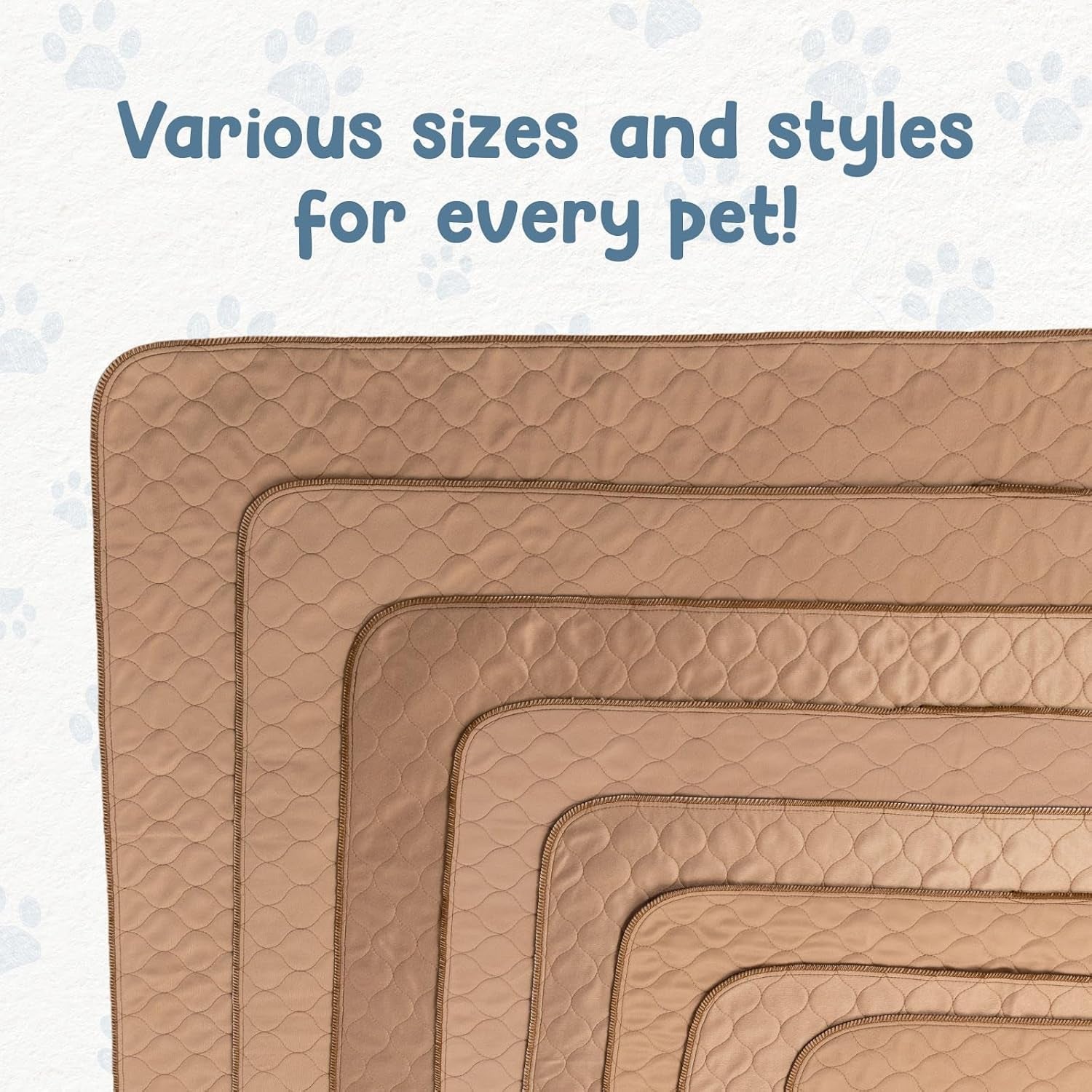 Reusable Dog Pee Pads - Dogs Waterproof Training Pads - Washable & Sanitary - Rounded Corners - Laminated, Lightweight, Durable - Pet Essentials Puppy Training, Whelping - 60" X 60"